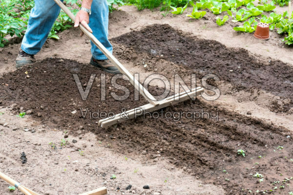 Het voorbereiden van een moestuin