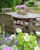 Teak garden furniture