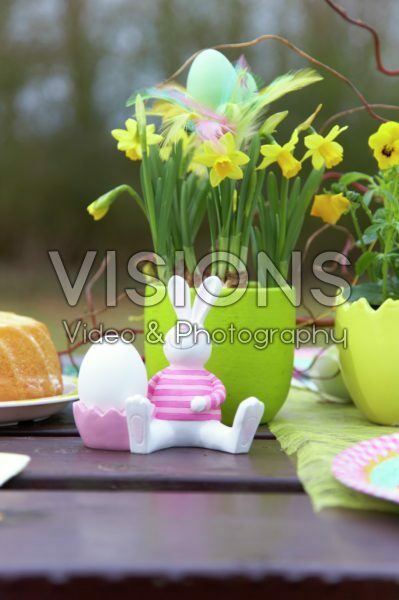 Narcissus Tete a Tete on easter table