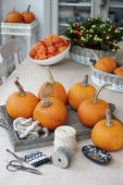 Decorating pumpkins