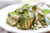 Grilled courgette