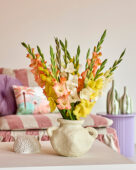 Mixed Gladdies in vase