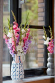 Mixed Gladdies in vase