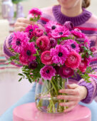 Fuchsia coloured bouquet Anemone and Ranunculus
Ranunculus Elegance Hot Pink
Ranunculus Elegance Malva
Anemone Fullstar Pink

