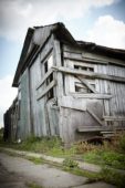 Old wooden shed