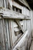 Oude houten schuur