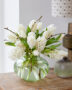 White bouquet hyacinths and tulips