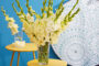 Gladiolus Sweet Crystal in vase , Forever Bulbs