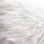 Bright White serie: White furry fabric