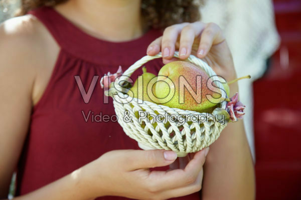 Basket with pears Basket with pears