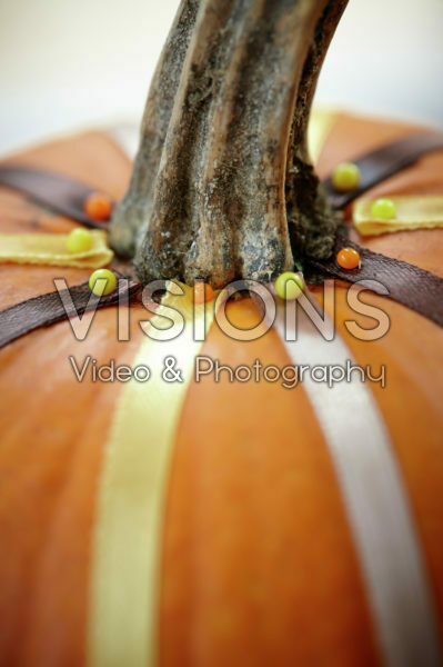 Decorating pumpkin