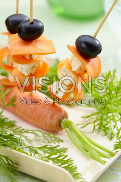 Carrot skewers
