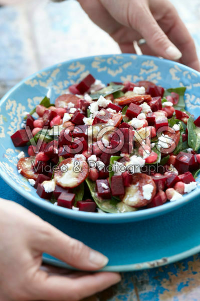 Rode bieten salade