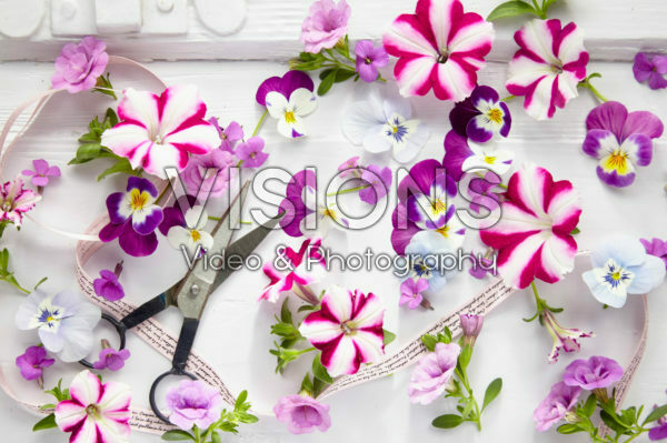Gemengde bloemen collage