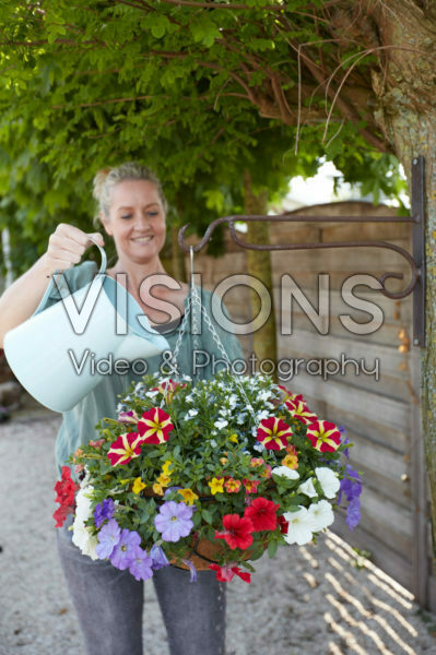 Creating hanging baskets