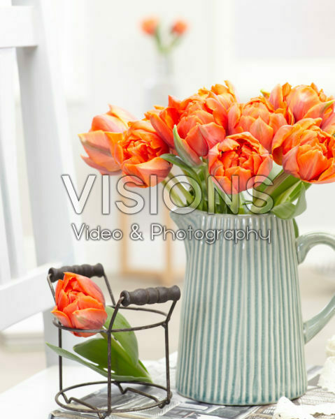 Tulpen op vaas