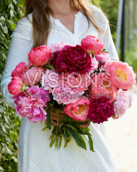Paeonia gemengd boeket