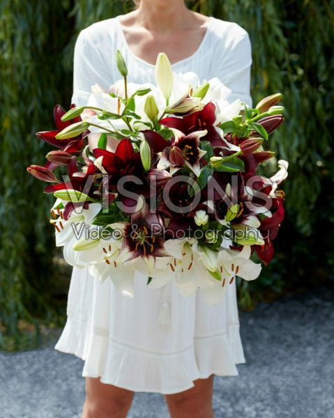 Lilium black and white bouquet Lilium black and white bouquet