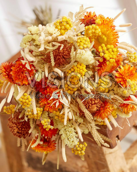 Dried flowers bouquet