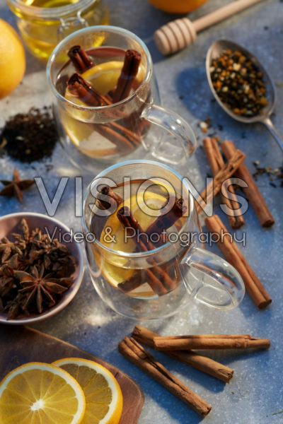 Cinnamon and orange tea
