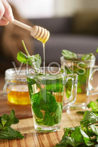 Mint tea with honey Mint tea with honey