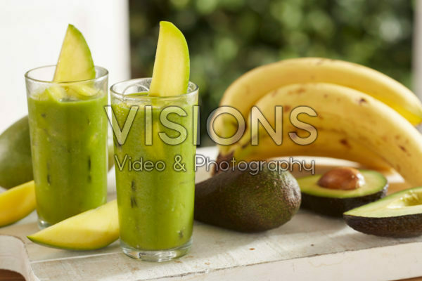 Smoothie mango, avocado and banana Smoothie mango, avocado and banana