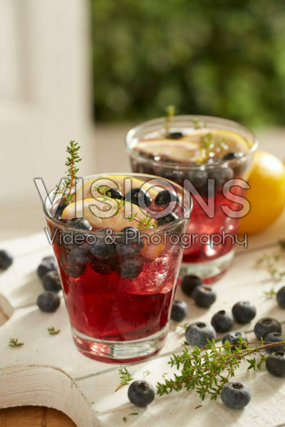 Blueberry Thyme Gin Fizz Blueberry Thyme Gin Fizz