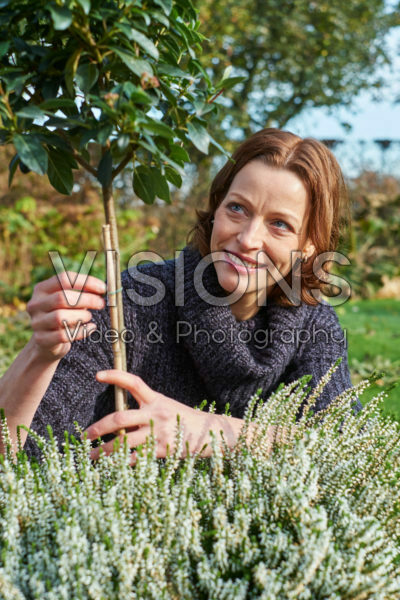 Lady gardening Lady gardening