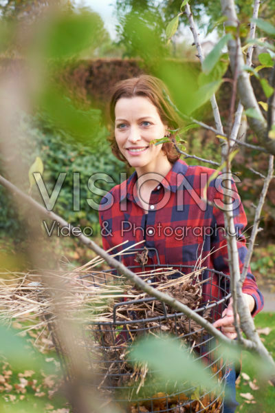 Lady gardening Lady gardening