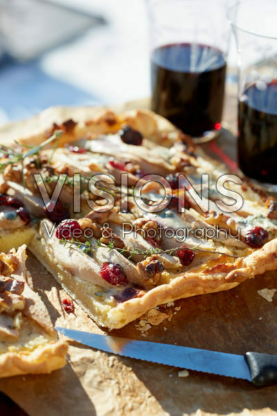 Pear and cheese tart