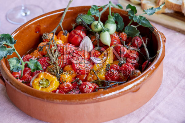 Grilled tomatoes and peppers