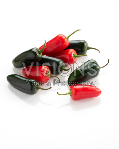 Jalapeño pepers, Capsicum annuum Jalapeño pepers, Capsicum annuum