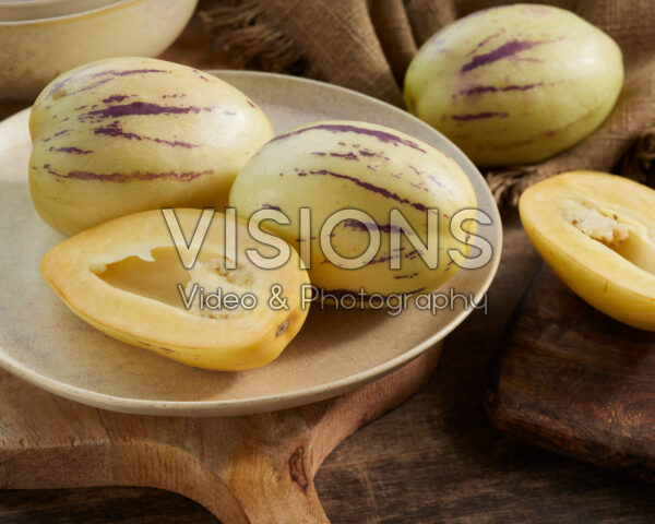 Pepino melon, Solanum muricatum Pepino melon, Solanum muricatum