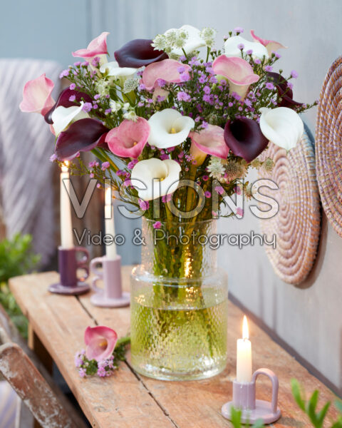 Mixed calla bouquet