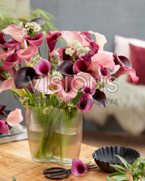 Mixed calla bouquet