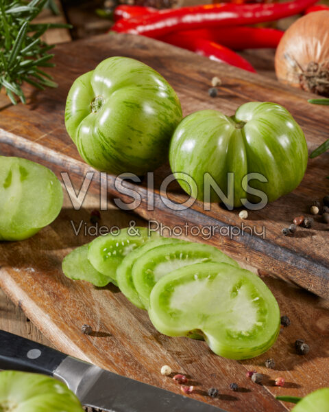 Green tomato, Solanum lycopersicum