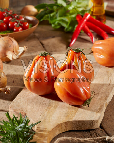 Vleestomaat, Solanum lycopersicum Coeur de Boeuf