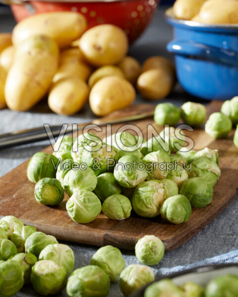 Brussels sprouts, Brassica oleracea var. gemmifera