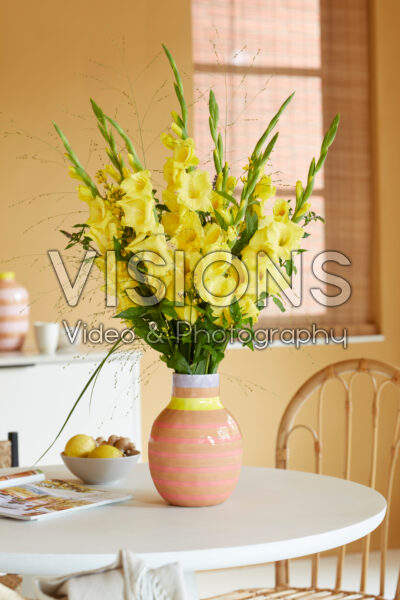 Gladdies® in vase, Gladiolus Luna