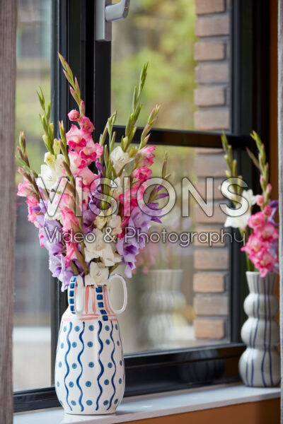 Mixed Gladdies® in vase