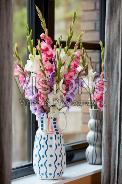 Mixed Gladdies® in vase