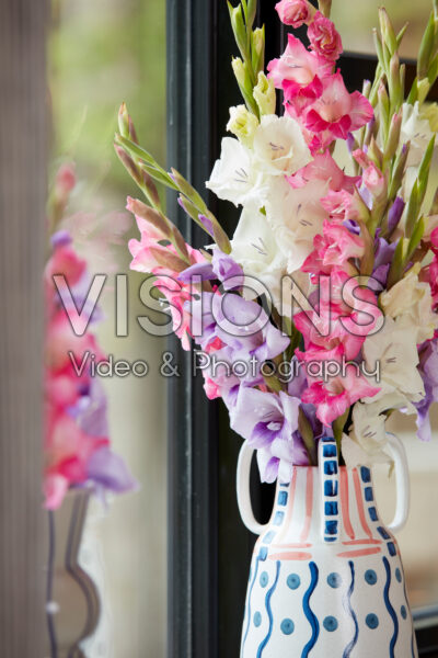 Mixed Gladdies® in vase