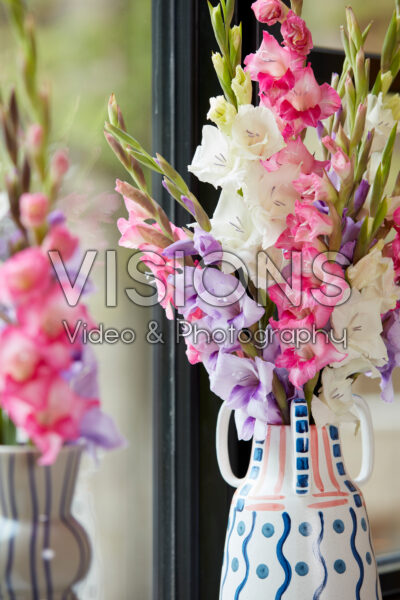 Mixed Gladdies® in vase