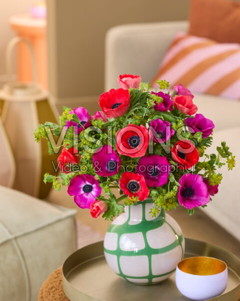 Anemone coronaria bouquet