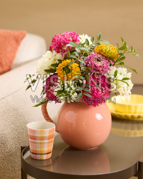 Gemengd Ranunculus Pon Pon boeket Gemengd Ranunculus Pon Pon boeket