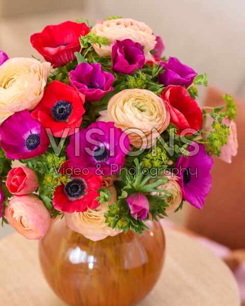 Mixed bouquet Anemone and Ranunculus