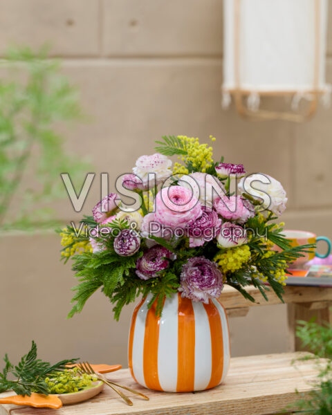 Ranunculus Cappuccino boeket Ranunculus Cappuccino boeket