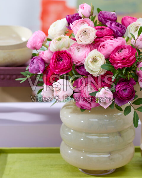 Gemengd dubbelbloemig Ranunculus boeket Gemengd dubbelbloemig Ranunculus boeket