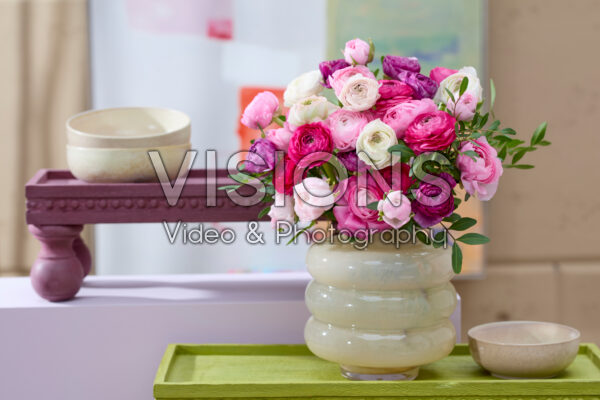 Gemengd dubbelbloemig Ranunculus boeket Gemengd dubbelbloemig Ranunculus boeket