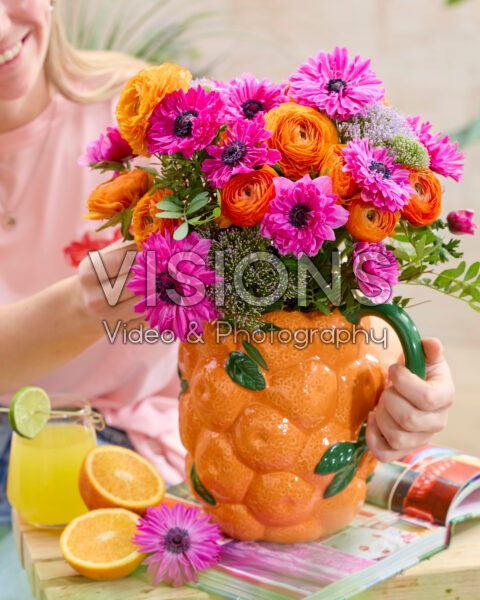 Gemengd boeket Anemone en Ranunculus Gemengd boeket Anemone en Ranunculus